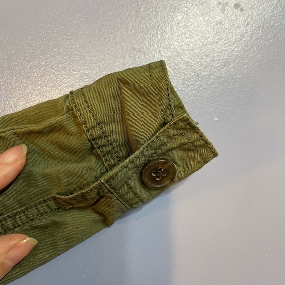 Carter’s Girls Utility Jacket Size 2T Army Green with Pockets and Elastic Waist - Picture 4 of 5